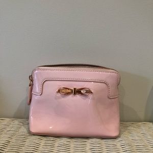 Ted Baker real pink leather hand bag.